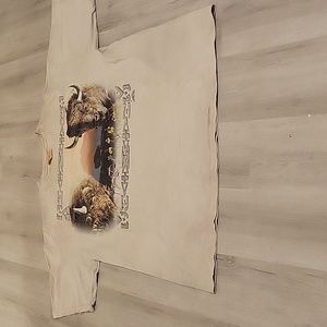 Vintage The Mountain Bison aztec print t-shirt. Men's size XXL.